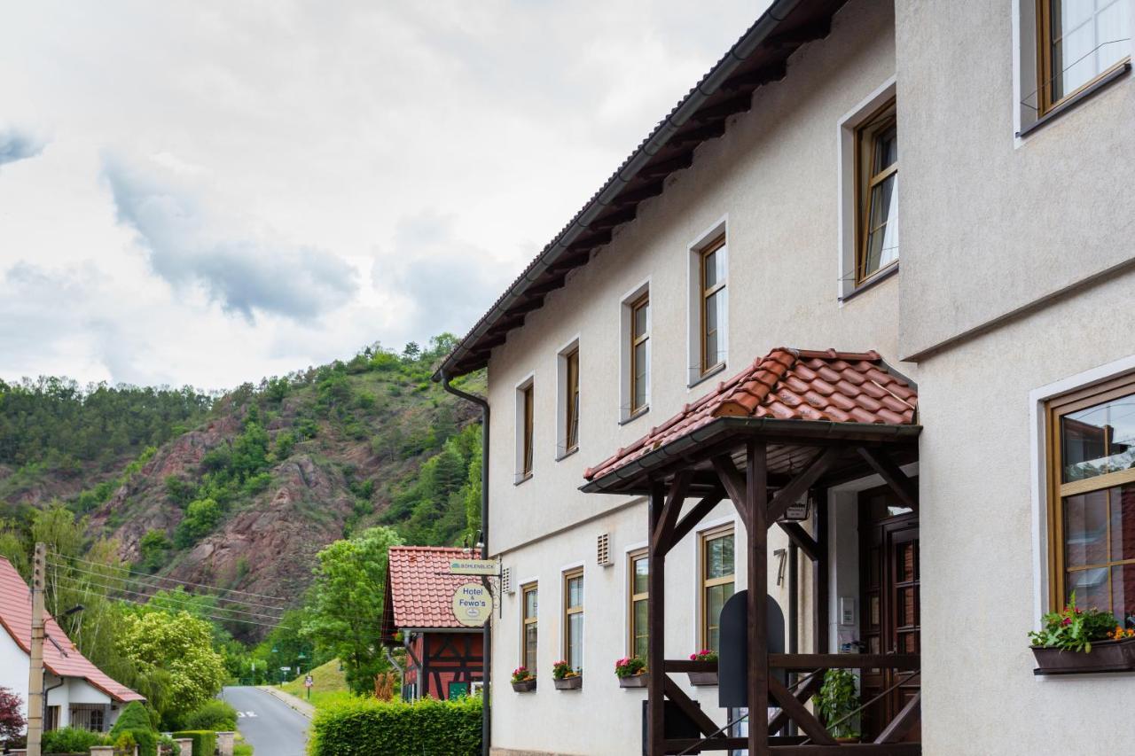 Saalfeld Saale Hotel & Ferienwohnungen Bohlenblick מראה חיצוני תמונה