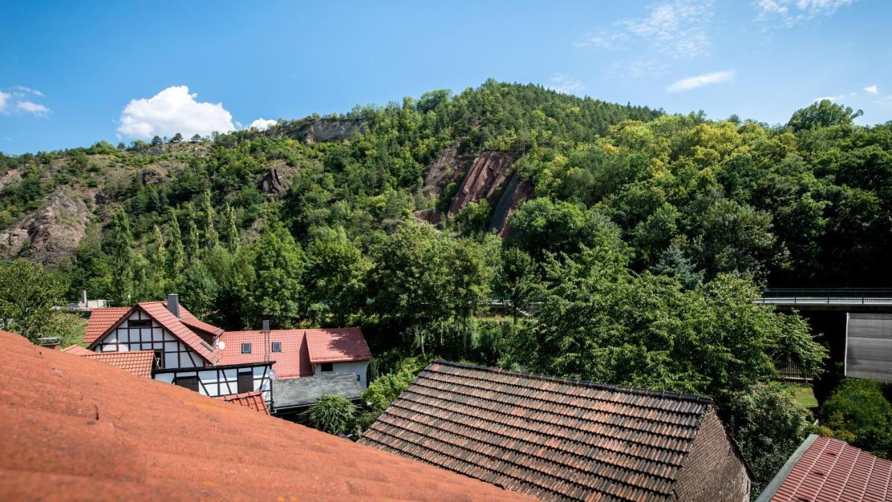 Saalfeld Saale Hotel & Ferienwohnungen Bohlenblick מראה חיצוני תמונה